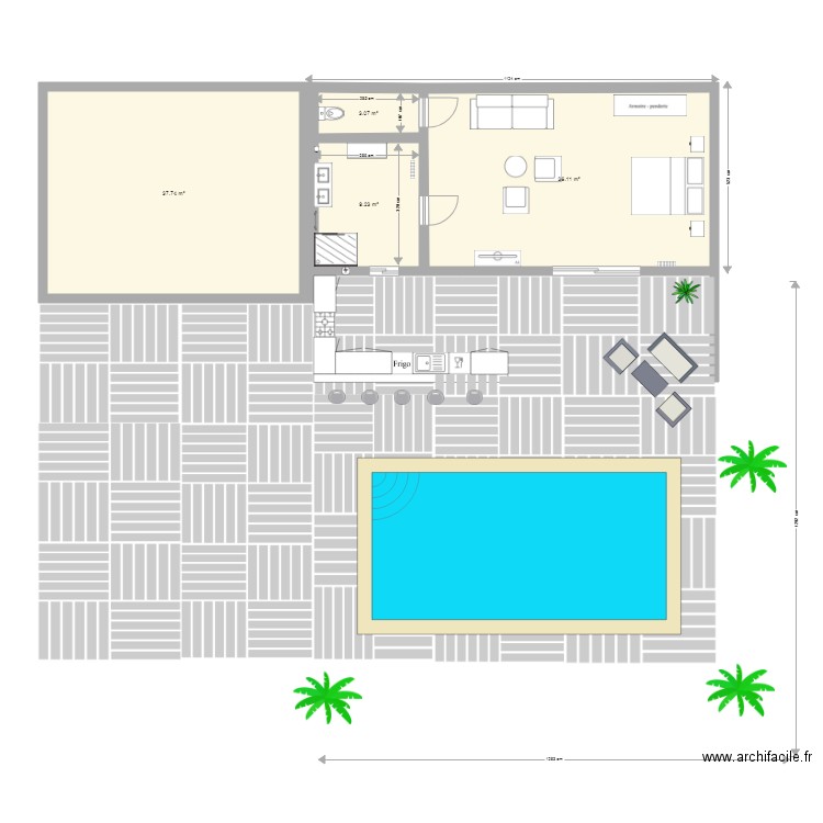 Extension V3. Plan de 0 pièce et 0 m2