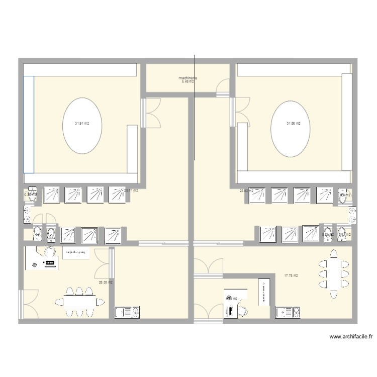 plan hammam. Plan de 0 pièce et 0 m2