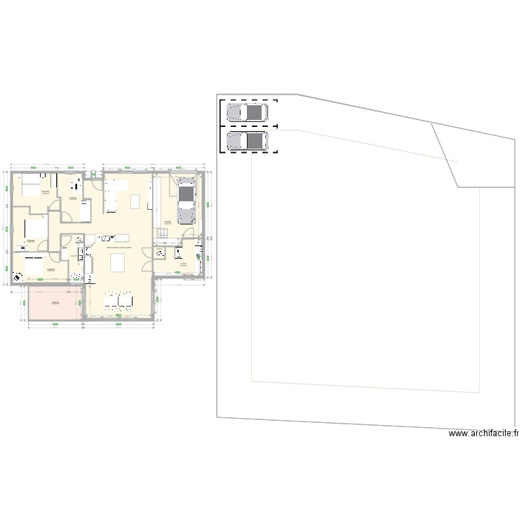 test maison. Plan de 0 pièce et 0 m2