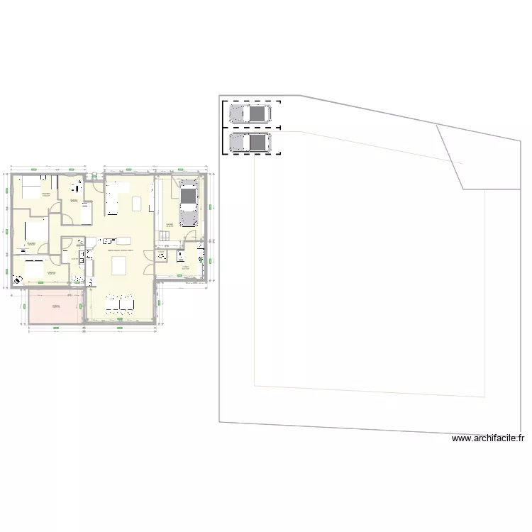 test maison. Plan de 