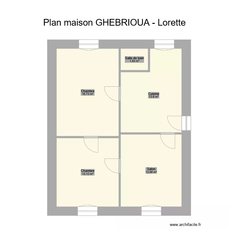 GHEBRIoUA LORETTE. Plan de GHEBRIoUA LORETTE. Plan de