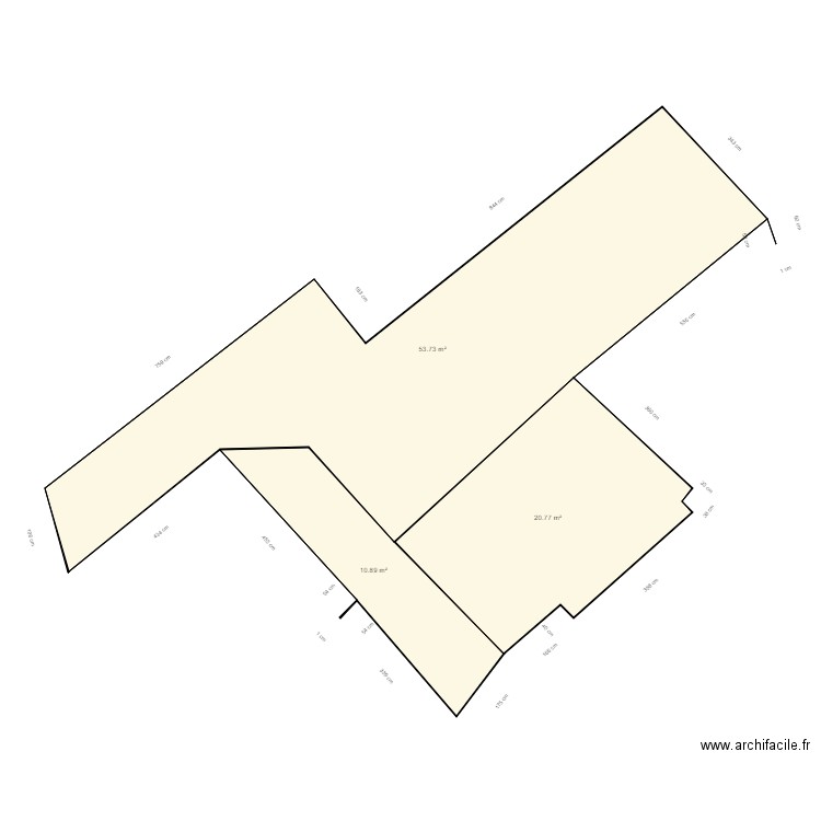 Dupont Ille sur tet. Plan de 3 pièces et 85 m2