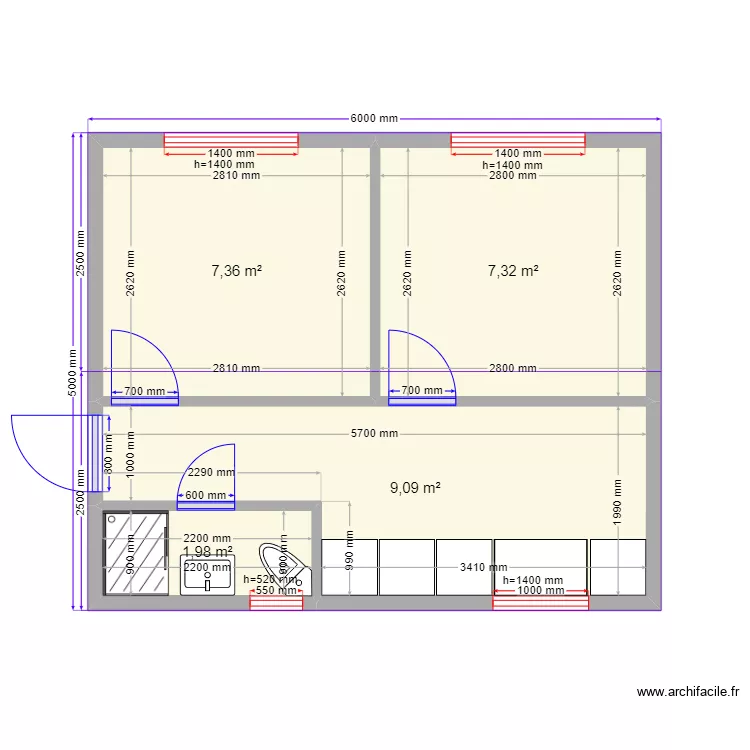 Андрей. Plan de 