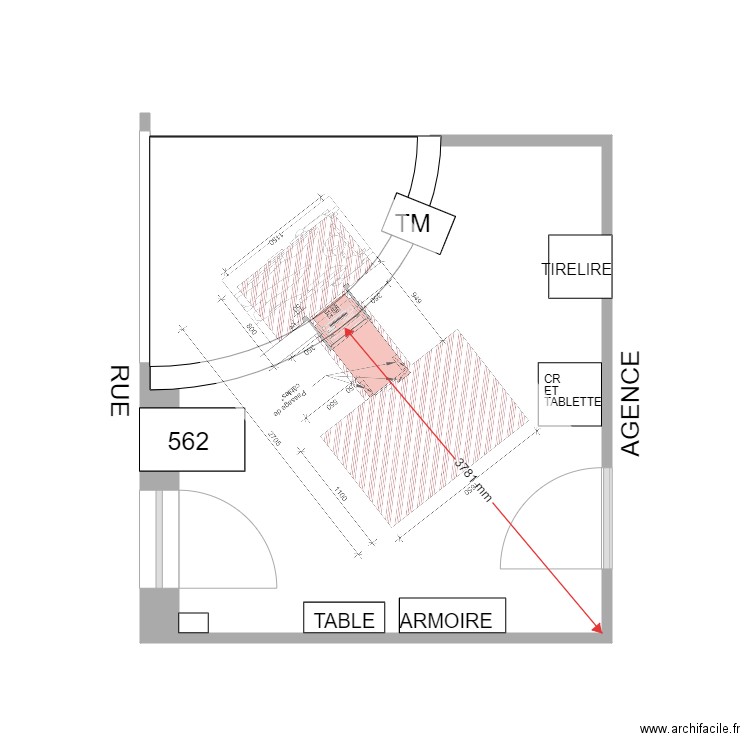 PLAN DE MASSE PROJET SANGUINAIRE SC40404 STANDARD. Plan de 0 pièce et 0 m2