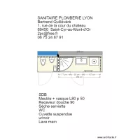 SDB et WC urinoir lave main St Cyr 