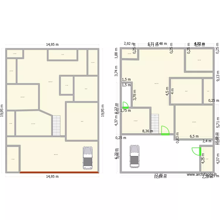 back testing 1. Plan de 21  et 457 m²