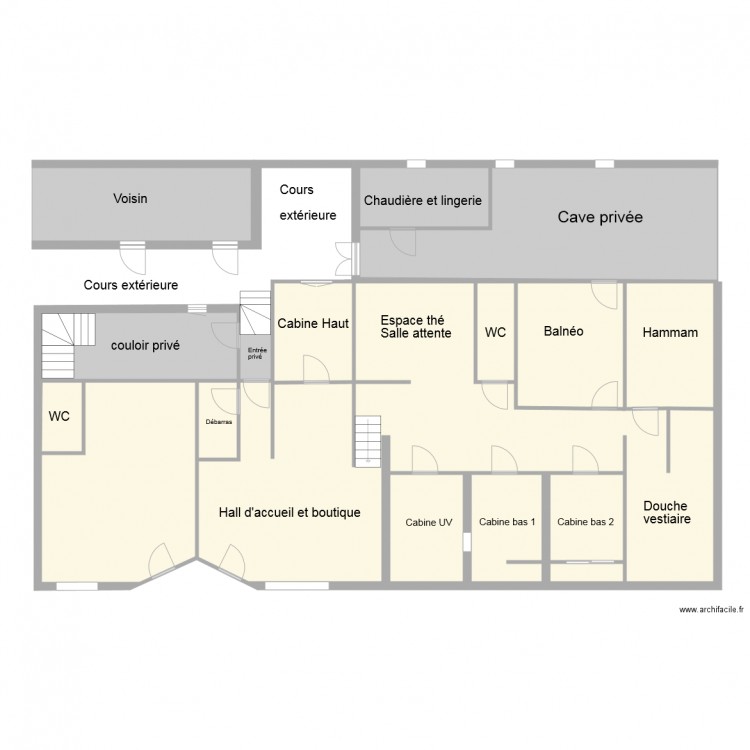  Institut Floressence Plan avant travaux sécurité ERP. Plan de 0 pièce et 0 m2