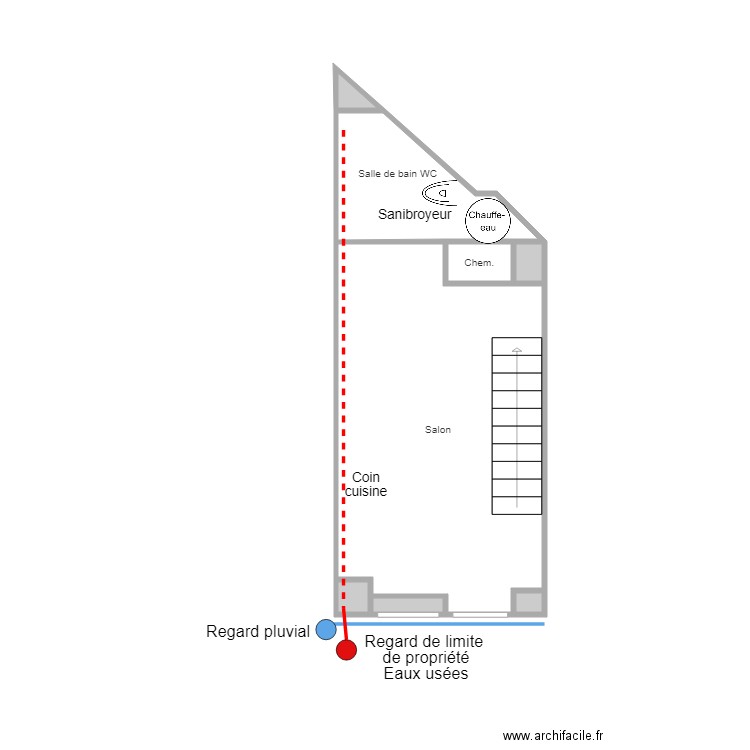 rdc athis. Plan de 0 pièce et 0 m2