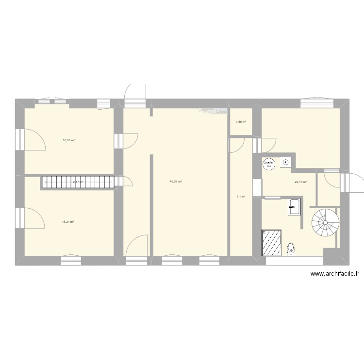 Episy RDC SDB 2023. Plan de 8 pièces et 112 m2