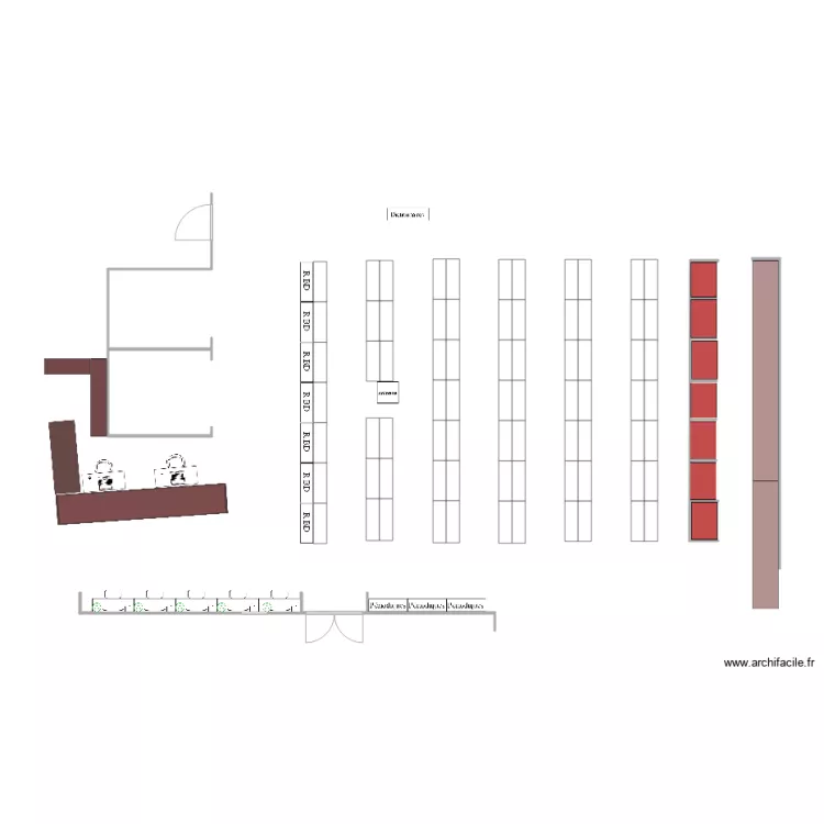 Salle 2 30STG V12. Plan de 