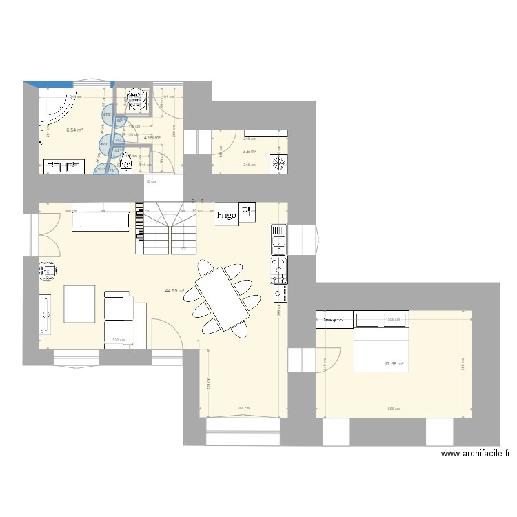 KERZEP RDC projet. Plan de 0 pièce et 0 m2