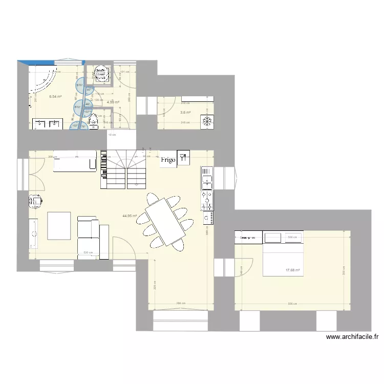 KERZEP RDC projet. Plan de 