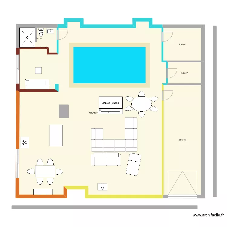 PONTFAVERGER RDC. Plan de 