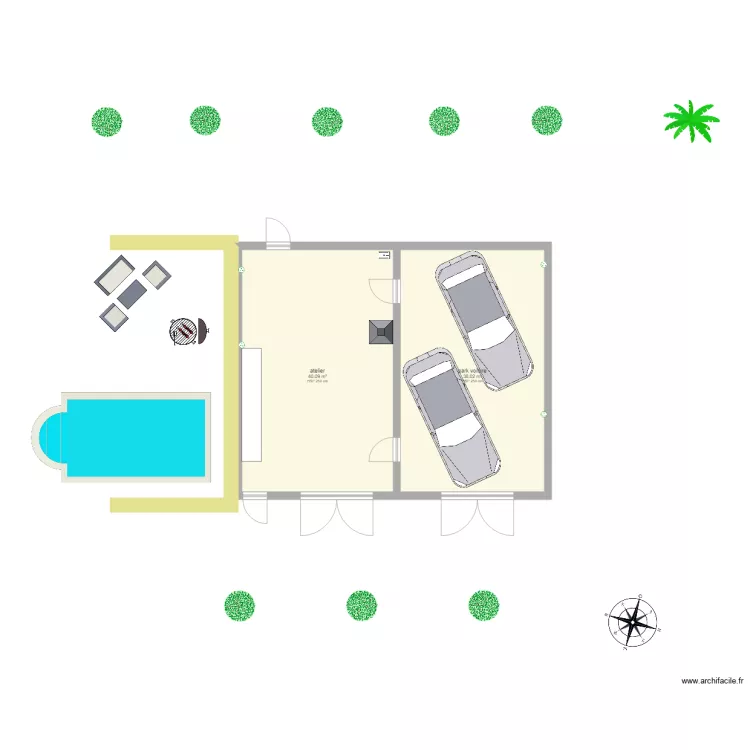 garage . Plan de garage . Plan de