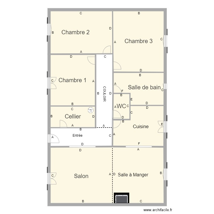 maison. Plan de 0 pièce et 0 m2