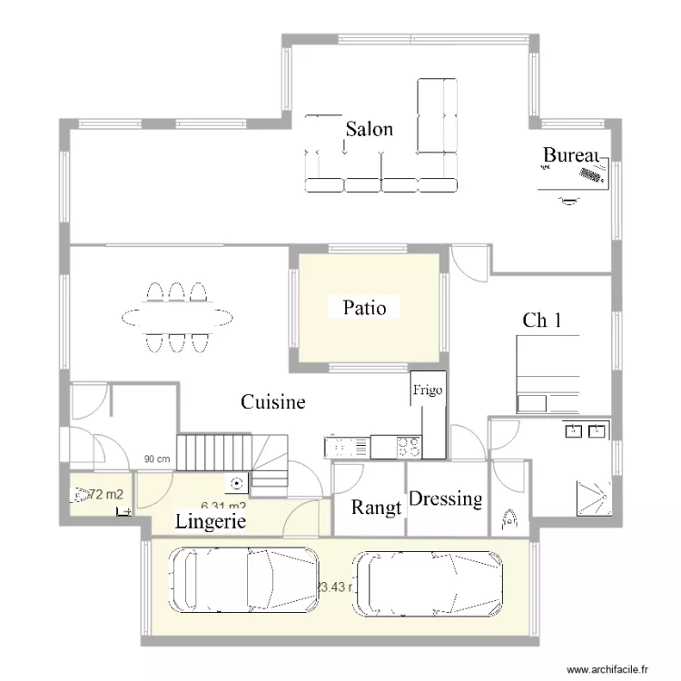 Maison Marie essai 4. Plan de 