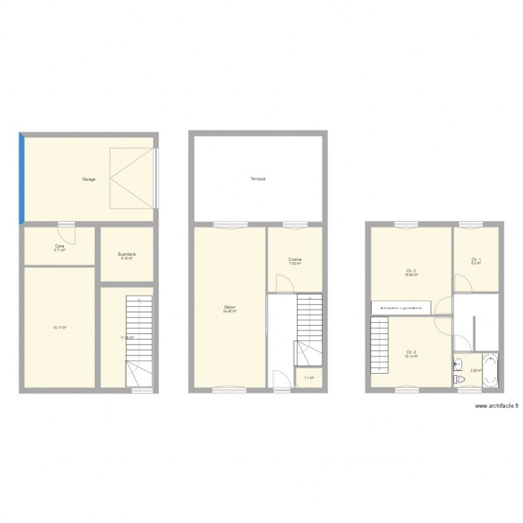 87BLR. Plan de 0 pièce et 0 m2