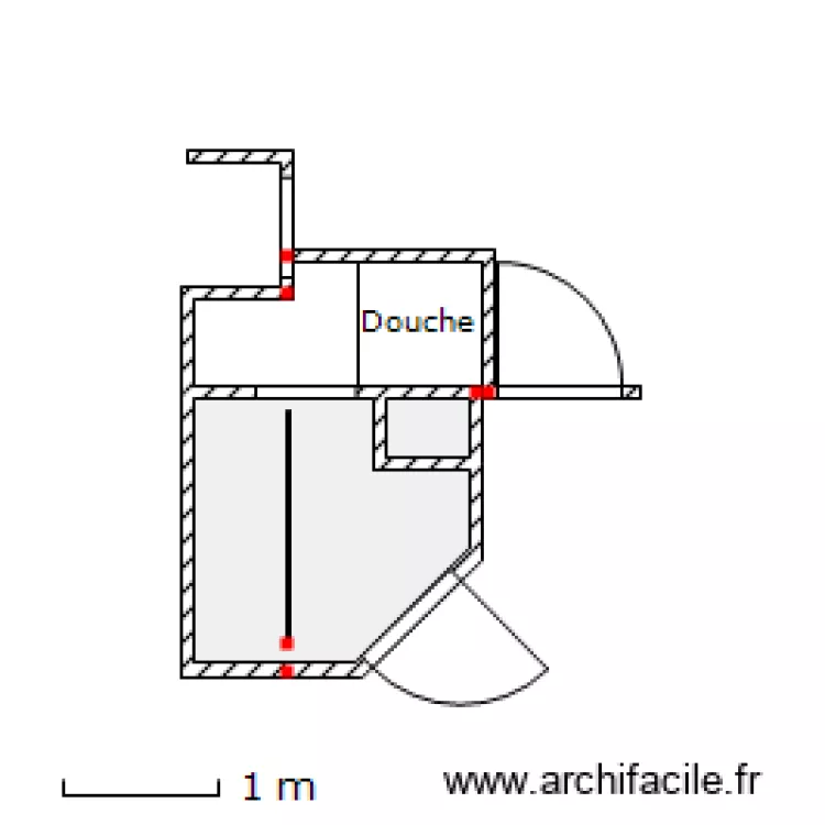 sdb-etage. Plan de 
