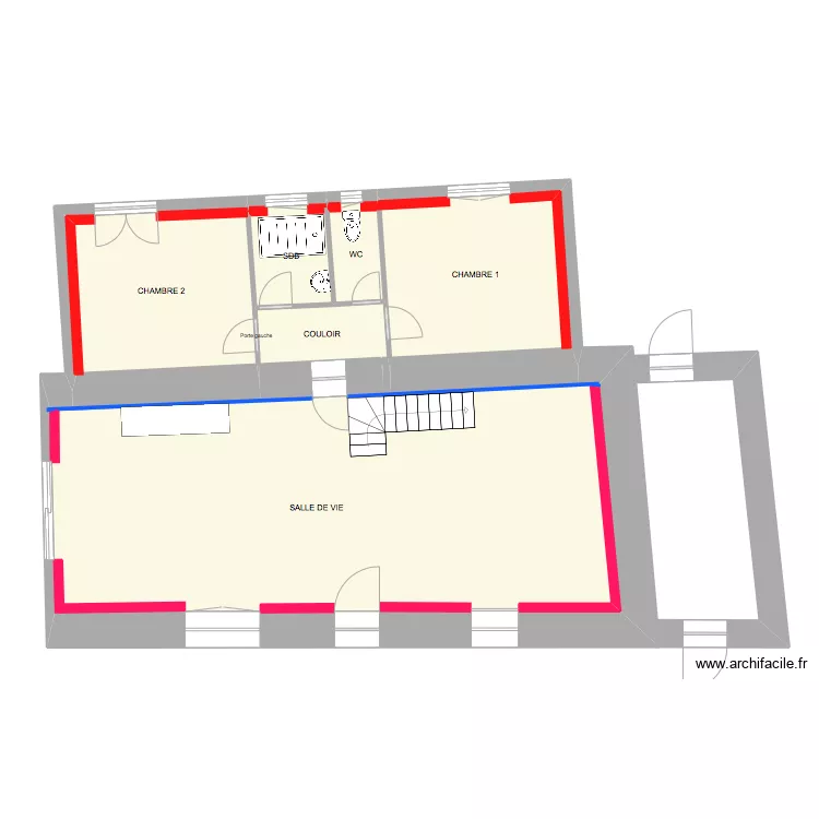 GUILLAUME LECOMTE r&eacute;nov&eacute; . Plan de 