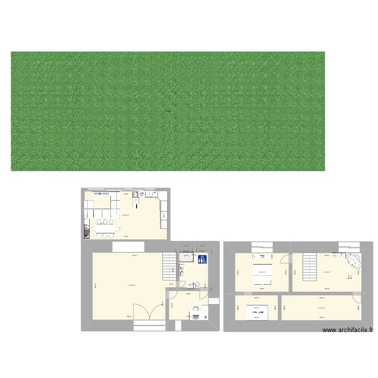 MAISON MIMOU. Plan de 9 pièces et 171 m2