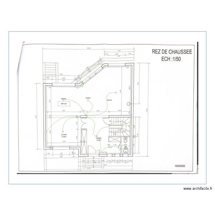 Escourou RDC. Plan de 0 pièce et 0 m2