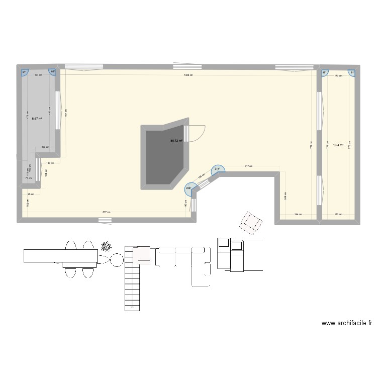 extension marronniers 2. Plan de 4 pièces et 124 m2