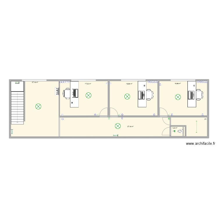 GARDA1. Plan de 7 pièces et 107 m2