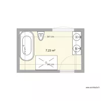 salle de bains &eacute;tage