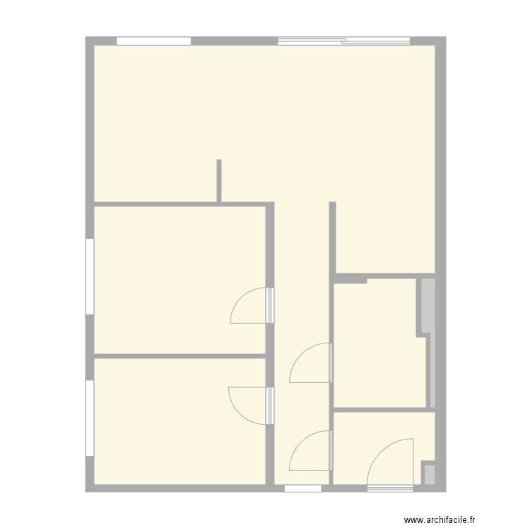 Bernstein Str. sans fond. Plan de 6 pièces et 84 m2