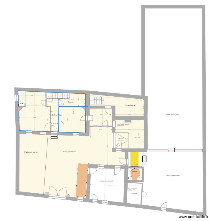 Bourron  Accès et WC VARIANTE2. Plan de 0 pièce et 0 m2