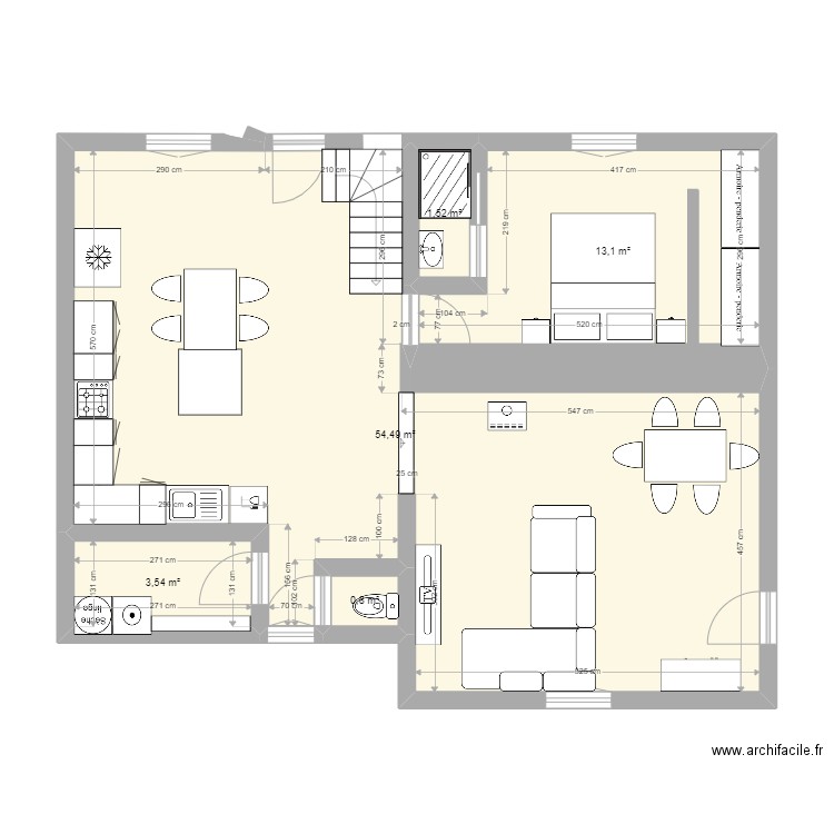 Rez de chaussée. Plan de 0 pièce et 0 m2