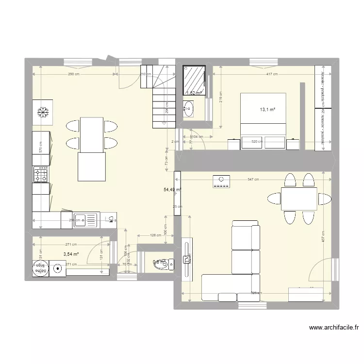 Rez de chauss&eacute;e. Plan de 