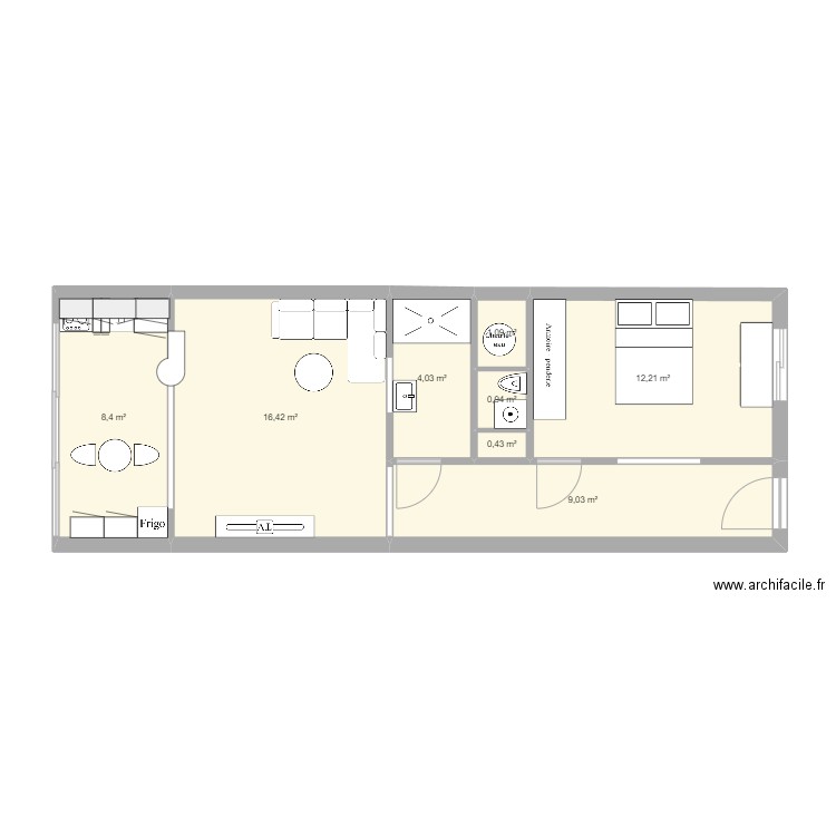 Appart St LO. Plan de 0 pièce et 0 m2