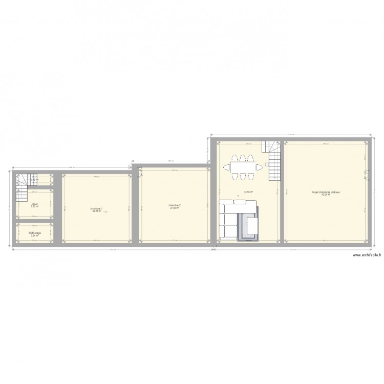 distribution pièce RDC  Etage. Plan de 0 pièce et 0 m2