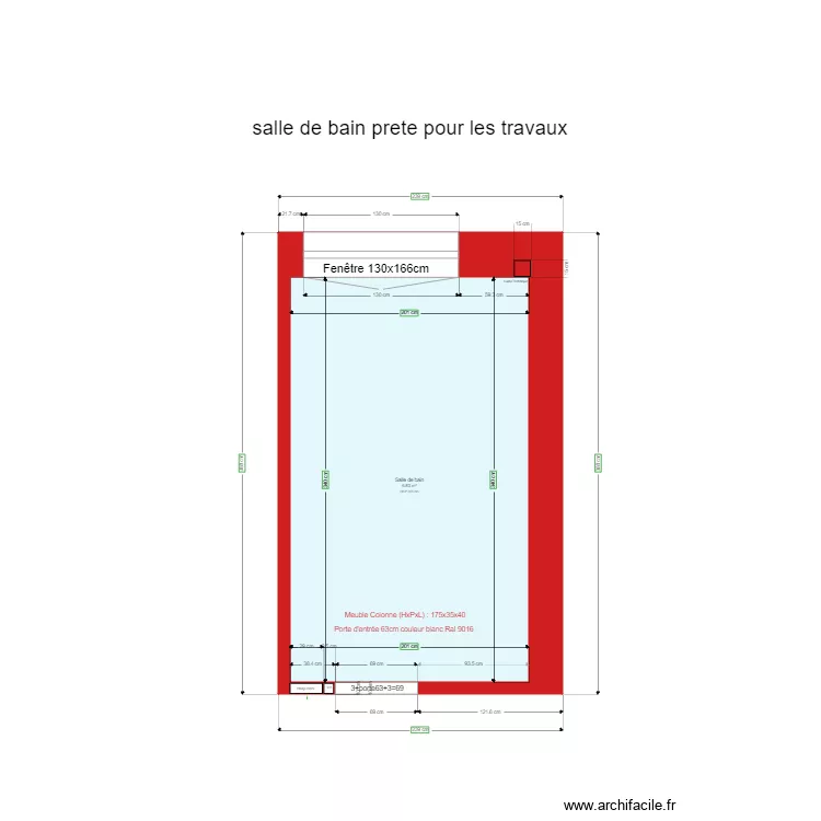 202203191950 salle de bain apr&egrave;s cimentage. Plan de 
