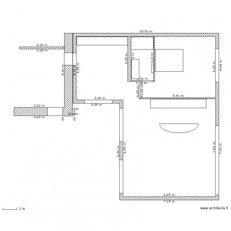 plan 1.1. Plan de 0 pièce et 0 m2