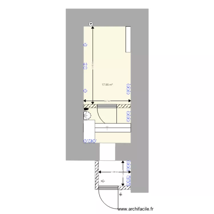 Armurerie MA. Plan de 