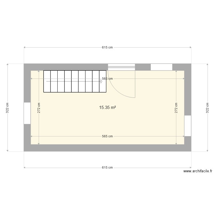 projet studio duplex rdc actuel. Plan de 0 pièce et 0 m2