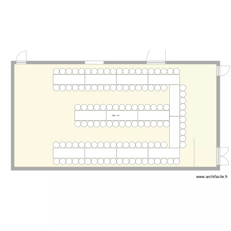 SALLE AMICALE SAINT VALENTIN. Plan de 