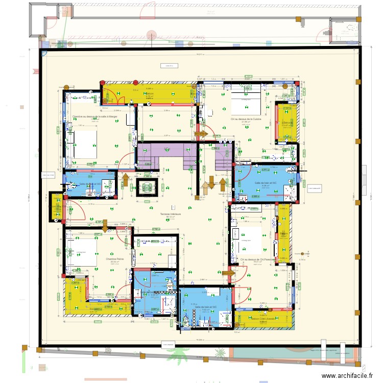 PLAN DE LA DUPLEX AVEC MODIF DE Cu2. Plan de 0 pièce et 0 m2