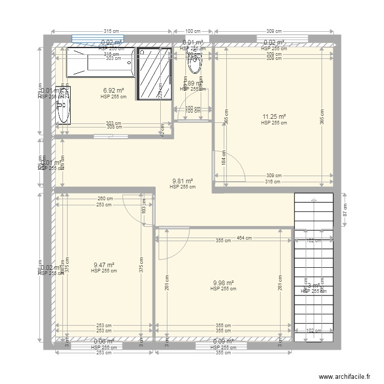 maison plan etage 1. Plan de 0 pièce et 0 m2