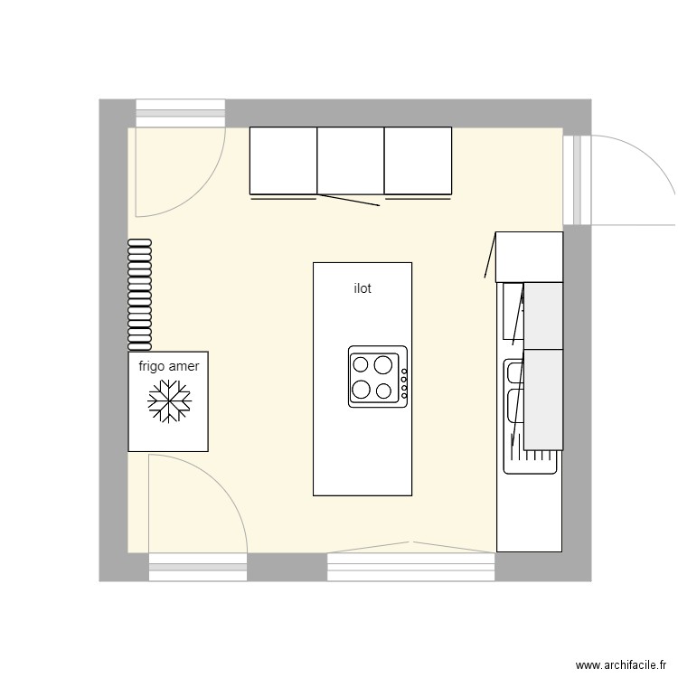 cuisine avec tout. Plan de 0 pièce et 0 m2