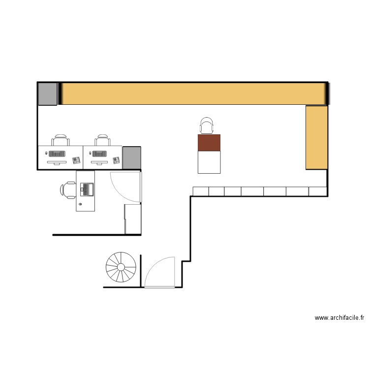 local courrier 27SG. Plan de 0 pièce et 0 m2