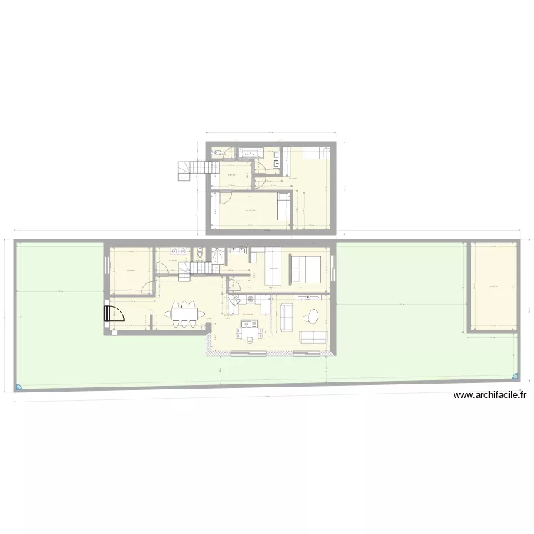 Plan de masse Verriere am&eacute;nag&eacute;. Plan de 