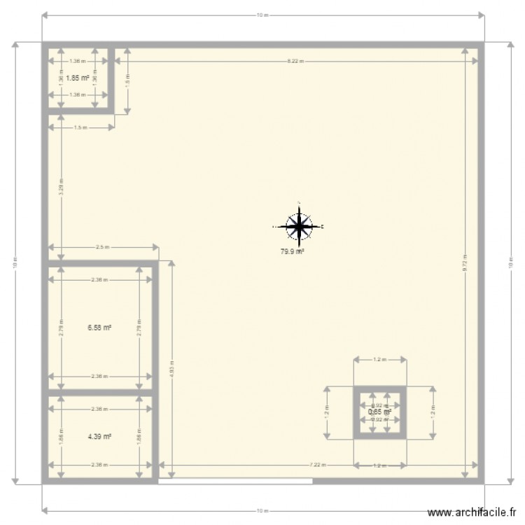 New site de Bangui. Plan de 0 pièce et 0 m2