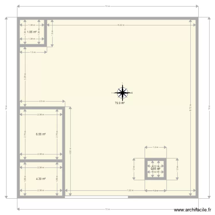 New site de Bangui. Plan de 