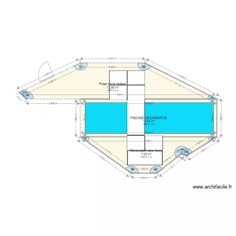 384 Fabron RDC. Plan de 384 Fabron RDC. Plan de