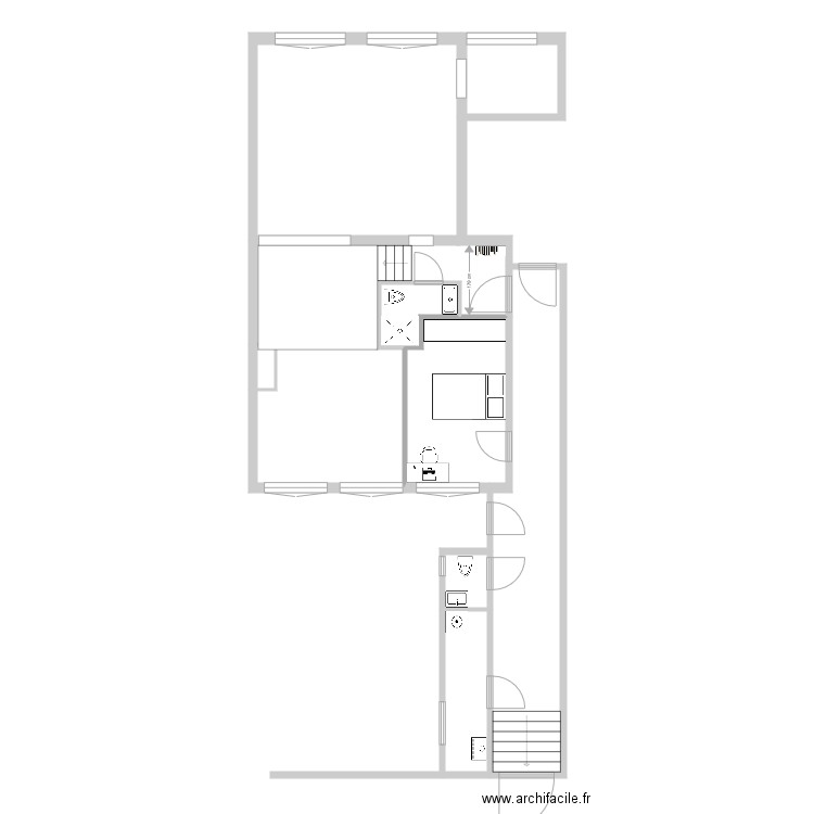 nh93 4 met gang. Plan de 0 pièce et 0 m2