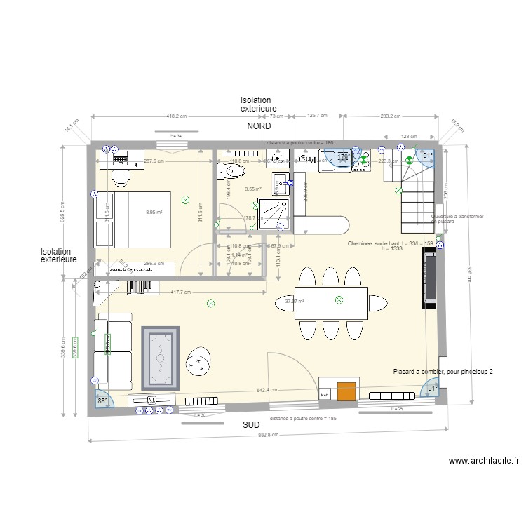 RDC Pinceloup 1 Option5. Plan de 0 pièce et 0 m2