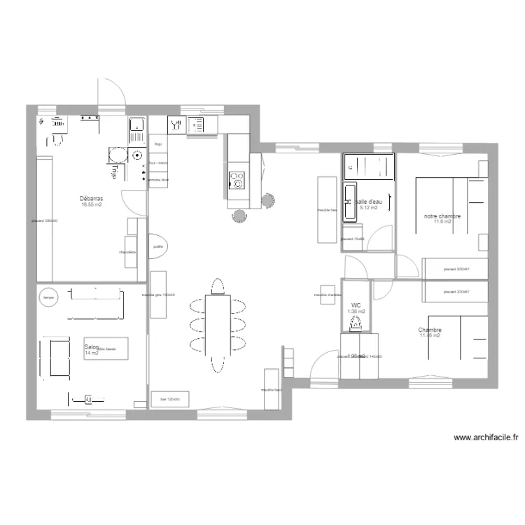 maison1. Plan de 
